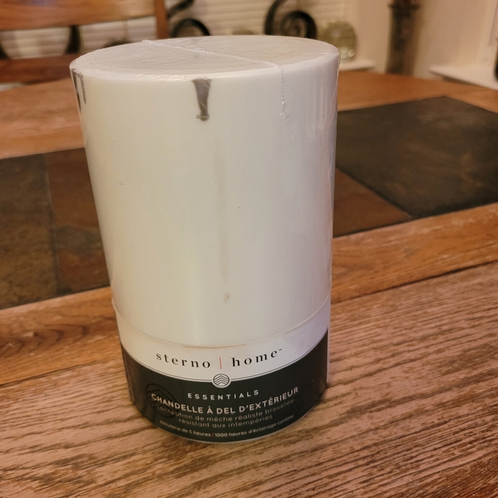 Sterno Home Battery Operated Candle in Cream